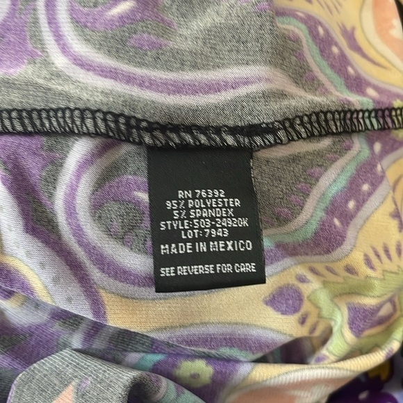 NWT Snap black and purple sundress w/ elastic waistband, adjustable straps Large - Picture 12 of 13